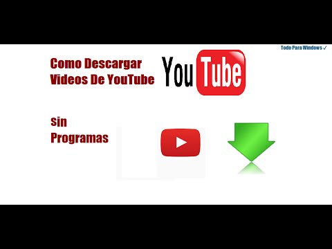 Como descargar Videos de YouTube sin Programas