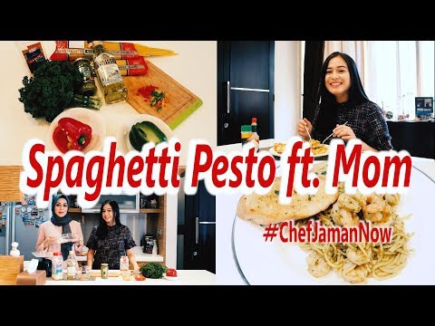 Spaghetti Pesto ft. Mom | #ChefJamanNow | Caca Zeta