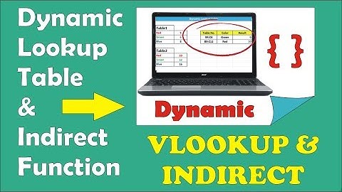 How to use Dynamic Table Array in Vlookup Function in Microsoft Excel | INDIRECT Formula in Excel |