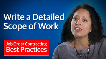 JOC Best Practice: Write a Detailed Scope of Work