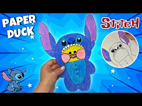 COMO FAZER ROUPA DO STITCH PARA PAPER DUCK  How to make Stitch clothes for Paper  Duck 