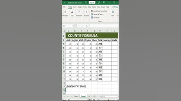 Countif Formula In Excel #nkexcelclasses #exceltutorial #shortvideo