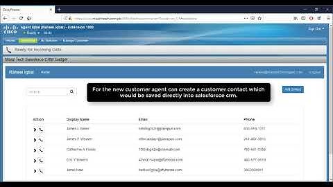 Saleforce CRM integration