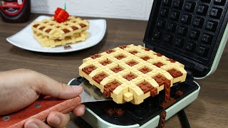 LEGO Breakfast: Yummy Nutella Waffle Cake Recipe!