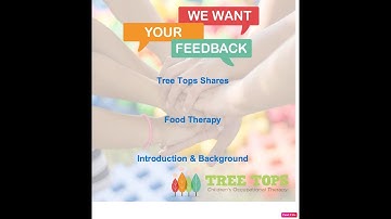 Tree Tops Shares Series Food Therapy - Feeding Difficulties