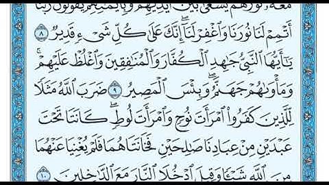 سورة التحريم من ٨ الى ١٠