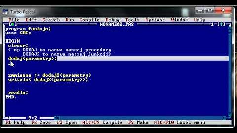 Kurs Pascal-a :Lekcja  14.Funkcje