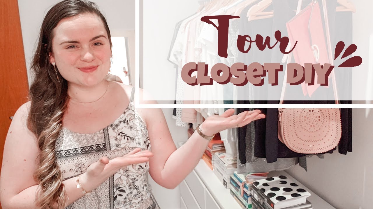 TOUR PELO MEU CLOSET DIY | Como montei meu closet bonito, simples e barato