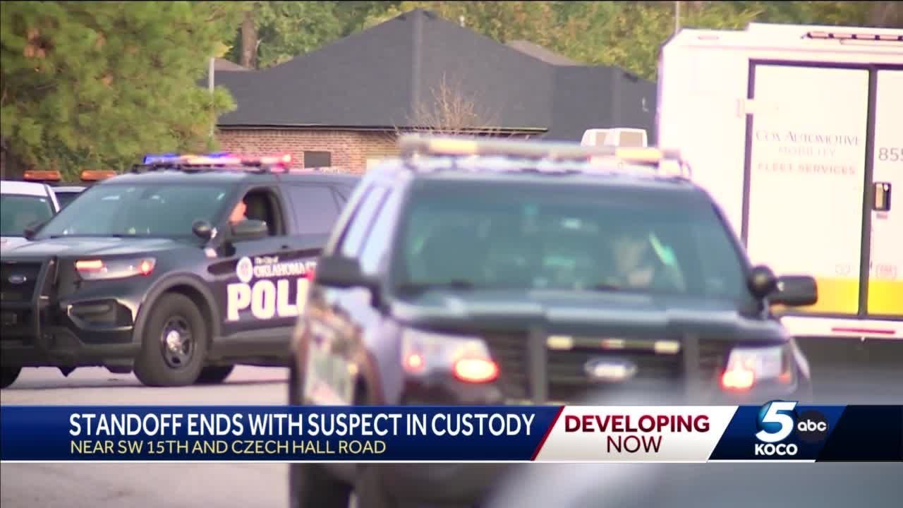 Barricaded suspect in custody after hours-long standoff at Oklahoma ...