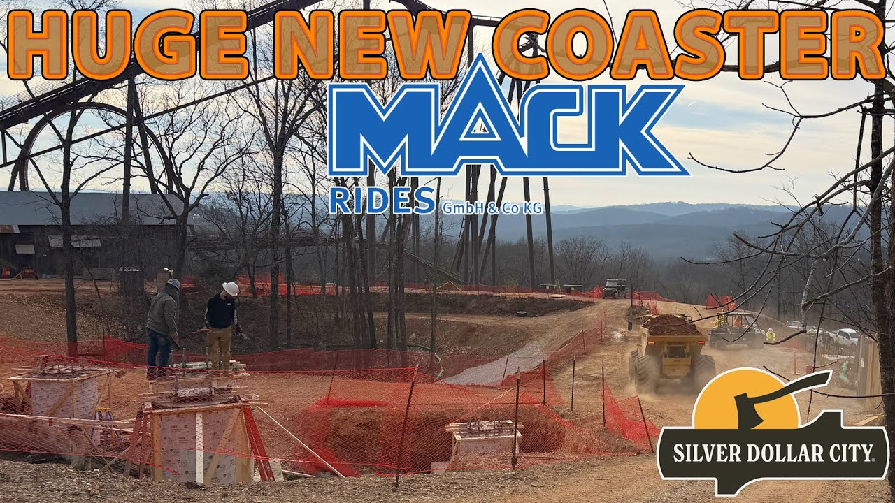 В парке Silver Dollar City строят ОГРОМНЫЕ американские горки MACK, которые должны появиться в 20...