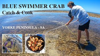 Blue Swimmer Crabs Catch and Cook - Yorke Peninsula, South Australia.