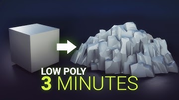 Low Poly CLIFF ROCKS in 3 MINUTES in BLENDER 2.90