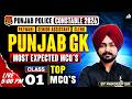 Punjab Police Constable 2026 | Punjab Gk Most Expected MCQ'S | Top MCQ's | By Pardeep Sir