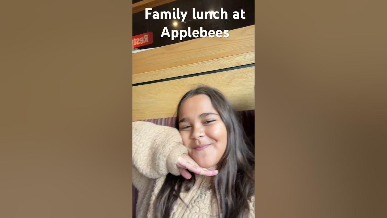 Family lunch at Applebees YouTube