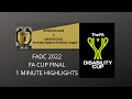 Partially sighted football league psfl fa disability cup final fadc 2022 1 minute highlights