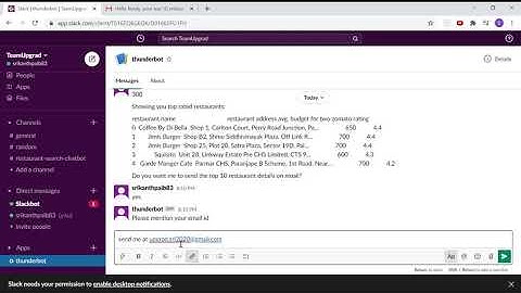 Restaurant chatbot using Rasa Framework