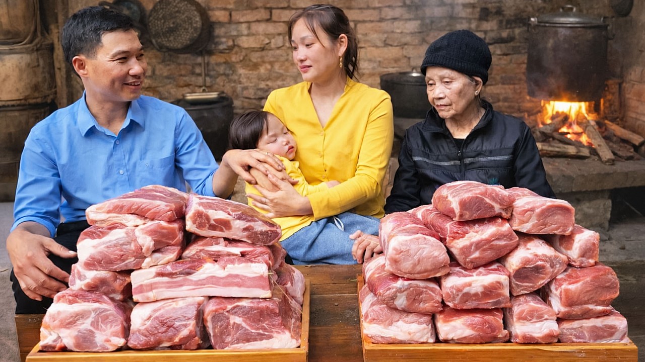 How to Cook Grilled Beef with My Mom and Husband to Sell at the Market