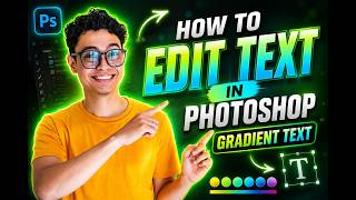 How to Edit text gradient in Photoshop