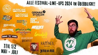 LETZTER Line-Up-Check vor&#39;m SOMMER | LINE-UP-DATE 2024 - Teil 1/2