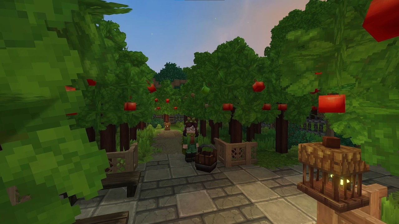 Hytale Apple Orchard - Time-lapse