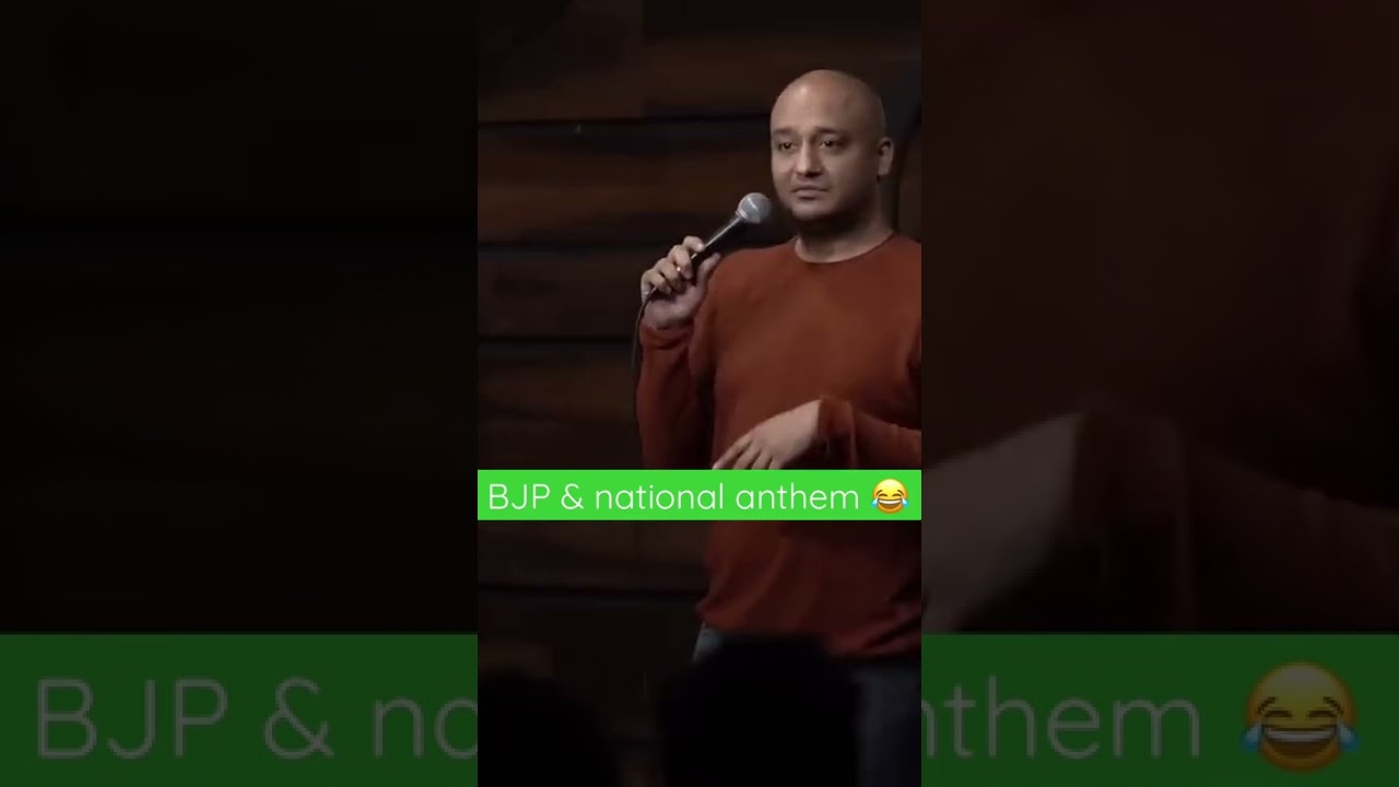 BJP & national anthem | Standup comedy by vinay sharma | #comedy #comedyvideo #shorts #bjp #modi