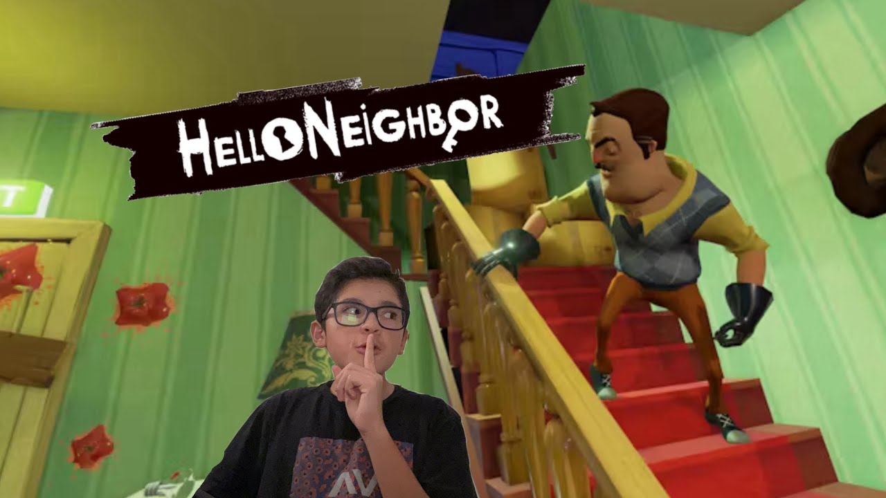Playing hello neighbor! - YouTube