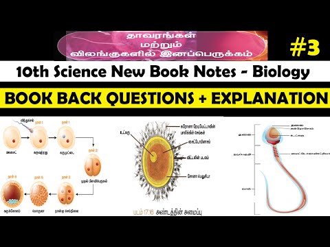 தாவரங்கள் மற்றும் விலங்குகளில் இனப்பெருக்கம் -10th new book science -Biology #3