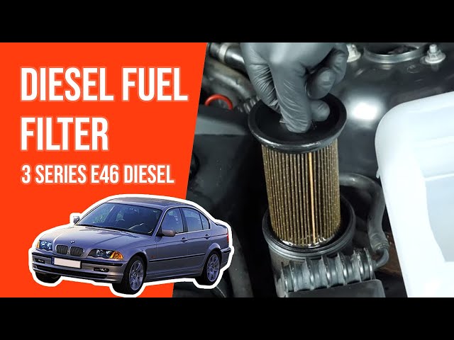 How to replace the diesel fuel filter BMW 320d E46 ⛽ 