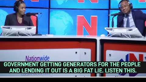 GOVERNMENT LENDING 400 GENERATORS TO THOSE WHO DOESN