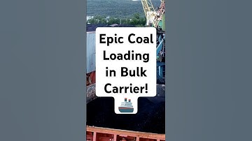 Epic Coal Loading in Bulk Carrier!  🚢