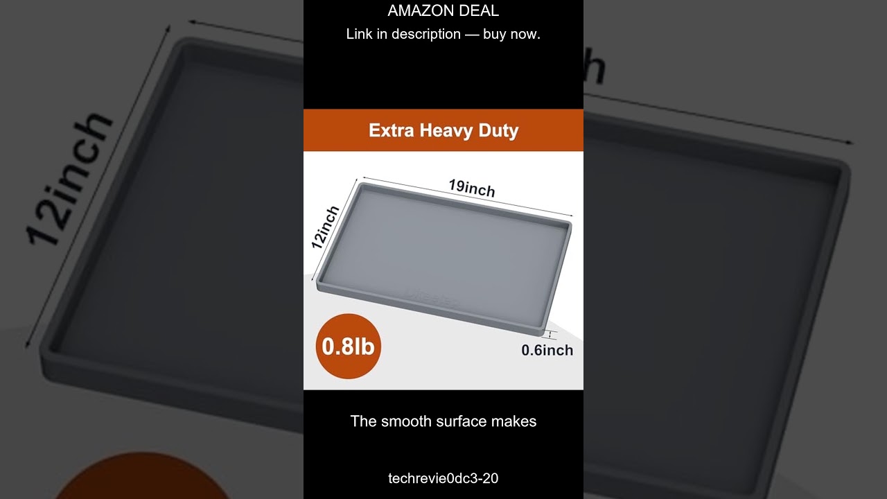 Extra Thick Waterproof Silicone Pet Feeding Mat with Raised Edge to Protect Floors from Spills