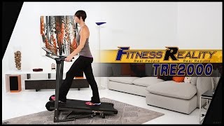 FITNESS REALITY TRE2000 Cushioned Soft Deck Manual Treadmill w/ Heart Pulse System screenshot 4