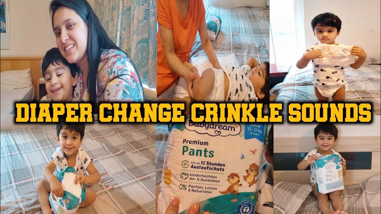 Diapers Opening Sounds 2024 || Diaper Change Crinkle Sounds