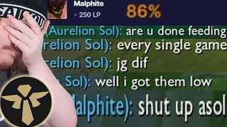 Will This Dillusional Player Ruin The 90% Ap Malphite Support Dream