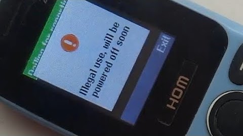 illegal use will be powered off soon new solution