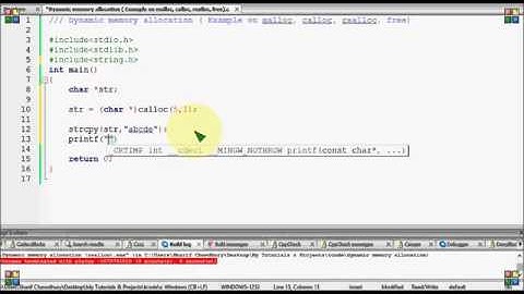 Bangla C programming tutorial 110 Dynamic memory allocation Example malloc, calloc, realloc, free