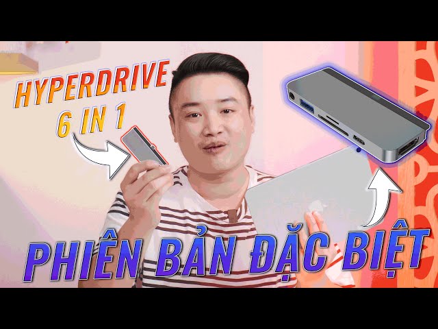 Hub HyperDrive 6 in 1: Nhỏ gọn, nhiều cổng kết nối và đa dụng     | Minh Tuấn Mobile