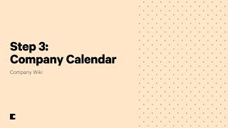 How to create company calendar in Coda - Company Wiki - Step 3