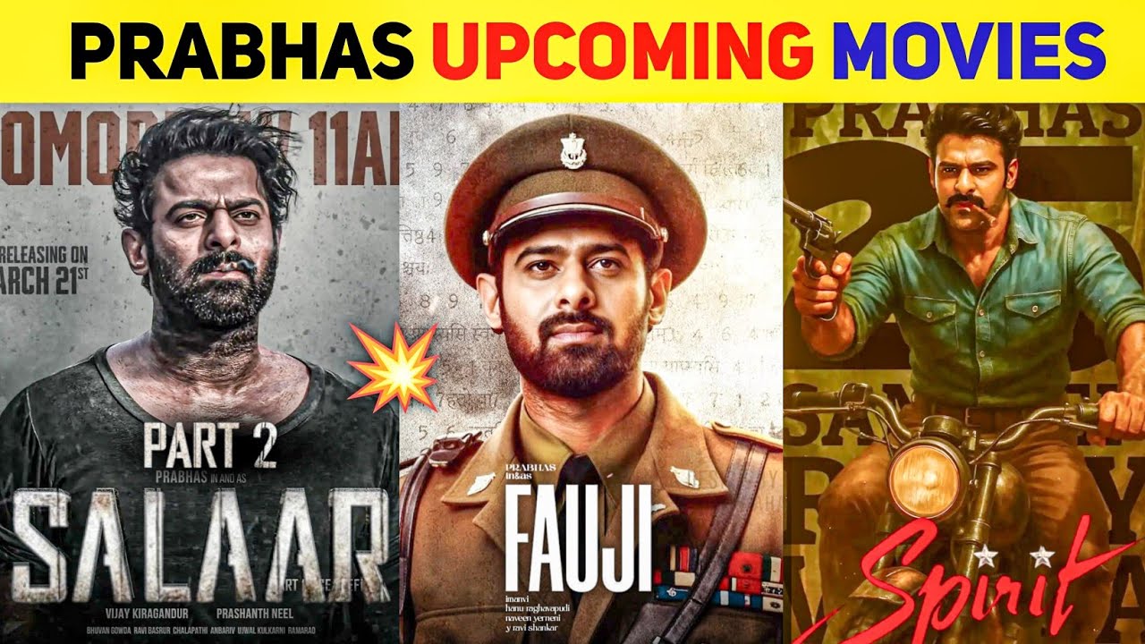 Top 10 Prabhas Upcoming BIGGEST Pan Indian Movies 2025-2026 Hindi ...