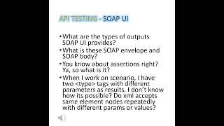 TCS 2 - SOAP UI - API Testing - Interview Questions for 1 to 6 yrs - TestingLabsAtoZ