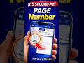 How to Add Page Number in MS Word in Mobile Phone #msword #mobile #study