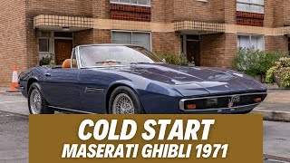 Cold Start : Maserati Ghibli of 1971 on PistonAddict.com