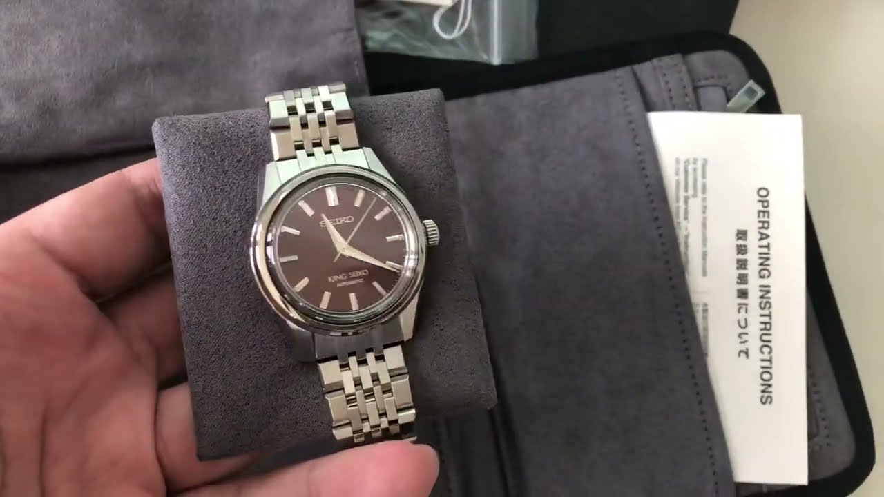 King Seiko Collection SPB287J1 Red Dial Unboxing Video by Watchhobby -  YouTube
