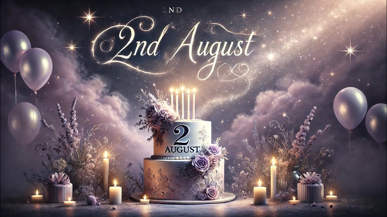 2nd August Happy Birthday Song | Happy Birthday Song with date | Happy Birthday To You 2nd August