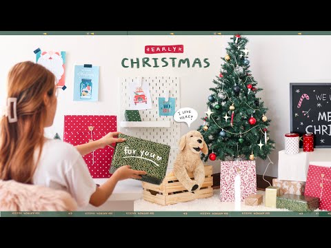(Eng sub) จัดห้องธีม Christmas เร็วที่สุดในชีวิต! อยากให้ถึงสิ้นปีไหมไหวแล้วววว🎅🏻🎄Peanut Butter
