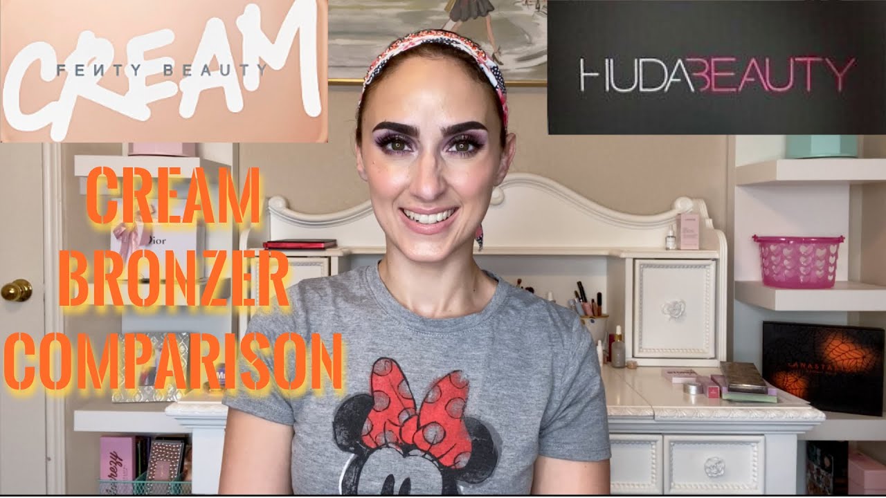 CREAM BRONZER COMPARISON - FENTY & HUDA