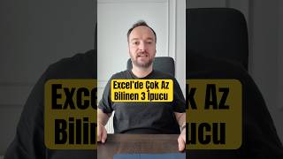 Excel’de Çok Az Bilinen 3 İpucu #excel #exceldersleri #exceltips