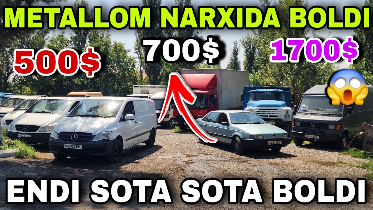 500$ 700$ 100$ OZB BOYICHA ENG ARZON MASHINA LAR TEKIN NARX BOLIB KETDI METALLOM NARXIDA OLING
