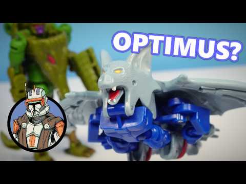 Since when was Optimus a BAT?! Transformers Beast Wars Optimus Primal and Megatron Crocodile
