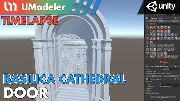 3D Modeling in Unity - Timelapse of Modeling & Unwrapping a Door in Basilica Cathedral